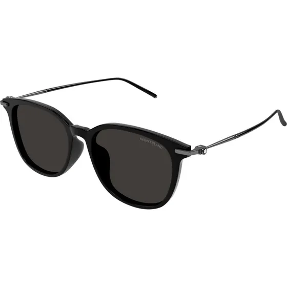 Montblanc MB0416SA Lunettes de Soleil Homme Carrées Noires