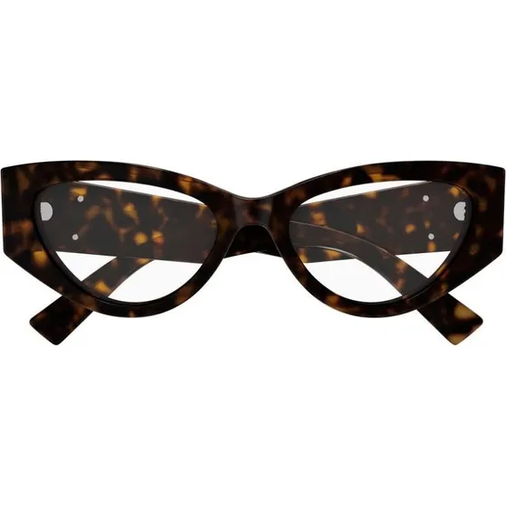 Gucci GG1953O Lunettes de Vue Femme Œil de Chat Havana
