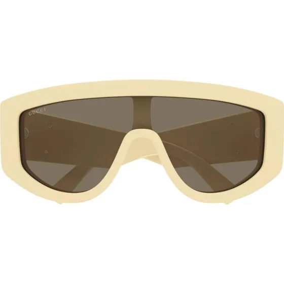 Gucci GG1950S Lunettes de Soleil Masque Ivoire et Marron
