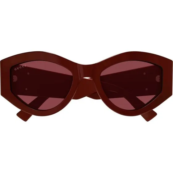 Gucci GG1951S Lunettes de Soleil Géométriques Rouges pour Femme