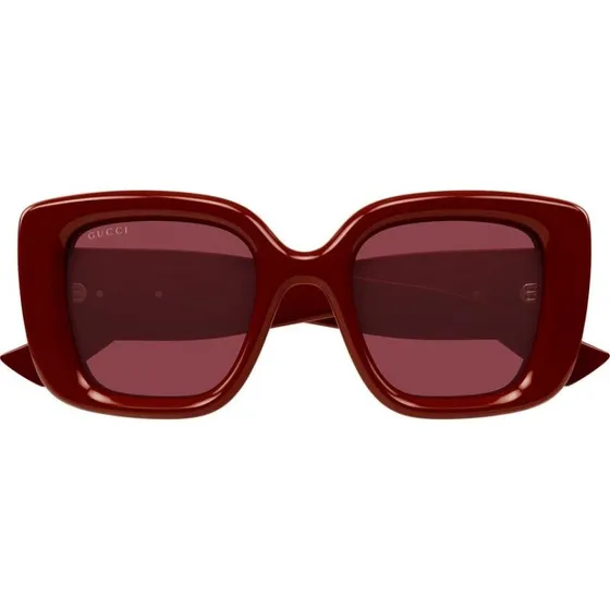 Gucci GG1975S Lunettes de Soleil Papillon Rouge pour Femme