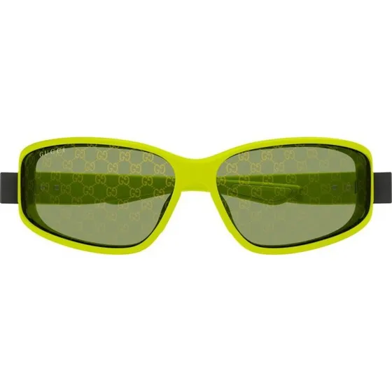 Gucci GG2011S Lunettes de Soleil Géométriques Verts pour Homme