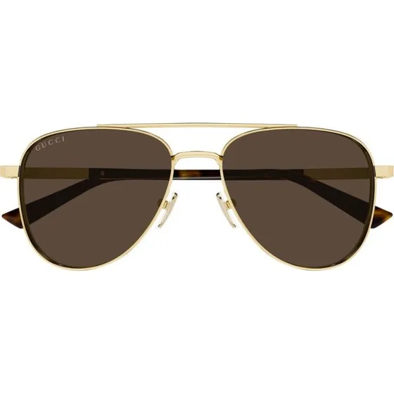 Gucci GG1962S Lunettes de Soleil Pilote Homme - Or et Marron