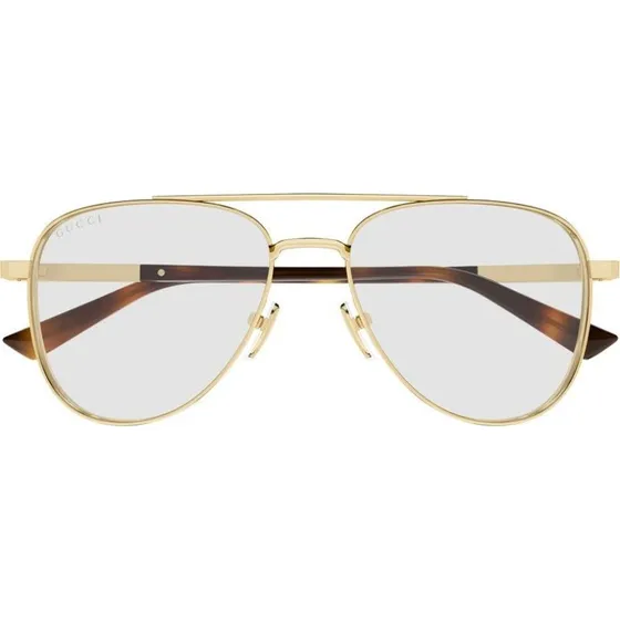 Gucci GG1962S Lunettes de Soleil Pilote Homme en Métal Or