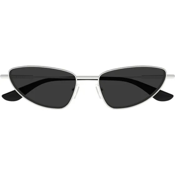 Alexander McQueen AM0522S Lunettes de Soleil Cat Eye Noir et Gris