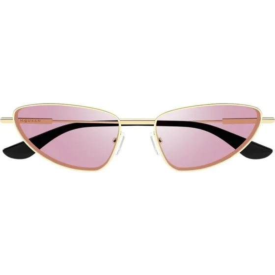 Alexander McQueen AM0522S Lunettes de Soleil Cat Eye Dorées et Roses