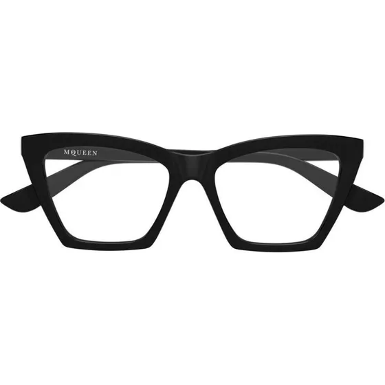 Alexander McQueen AM0536O Lunettes de Vue Cat Eye Noir