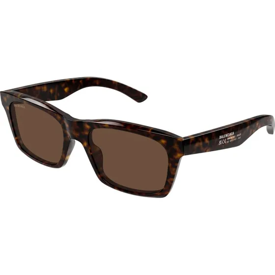 Balenciaga BB0423S Lunettes de Soleil Homme Carrées Havana Marron