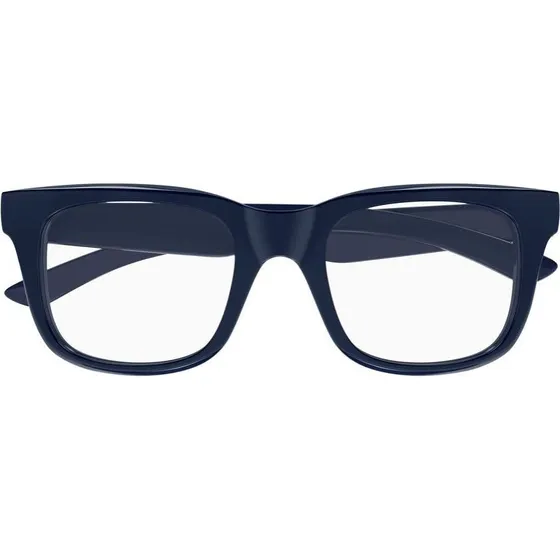 Balenciaga BB0428O Lunettes de Vue Carrées Bleues pour Homme