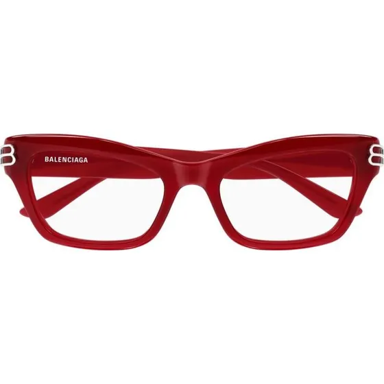 Balenciaga BB0435O Lunettes de Vue Femme Œil de Chat Rouge