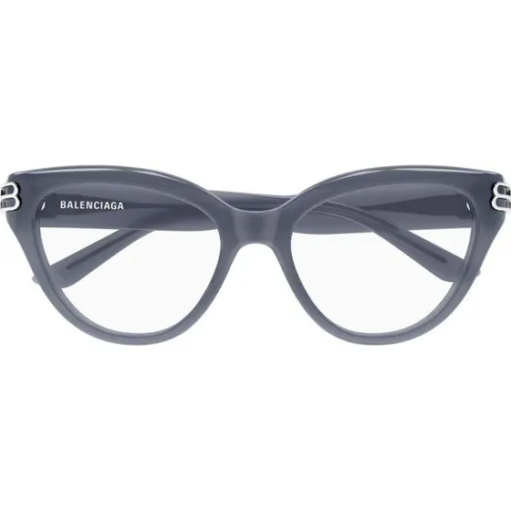 Balenciaga BB0436O Lunettes de Vue Femme Oeil de Chat Grises