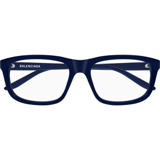 Balenciaga BB0438O Lunettes de Vue Carrées Bleues pour Homme
