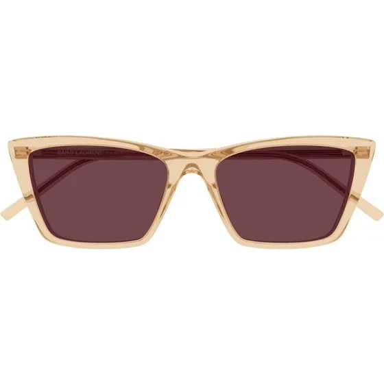 Saint Laurent SL 737 Mica Thin Lunettes de Soleil Jaune et Violettes