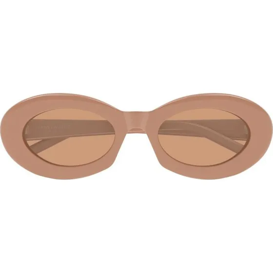 Saint Laurent SL 594 Lunettes de Soleil Ovales Marron 52mm
