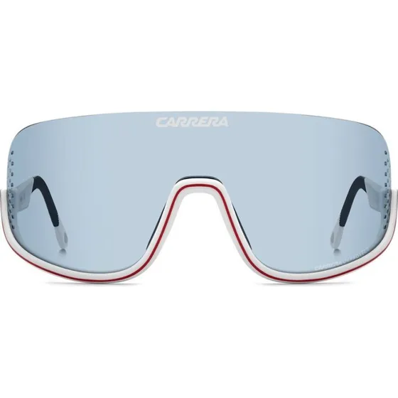 Carrera Eyedra Lunettes de Soleil Homme - Blanc et Bleu