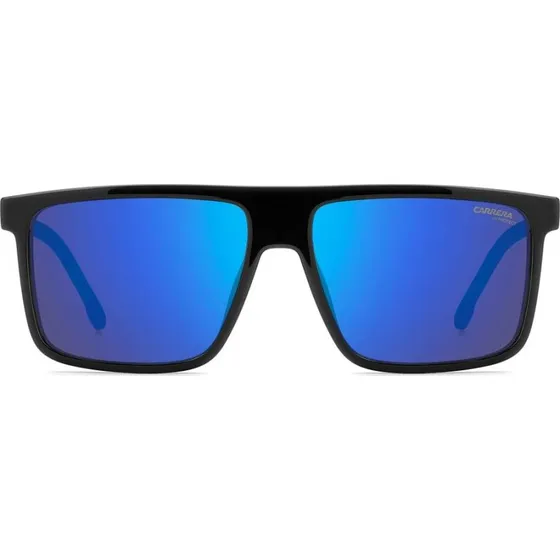 Carrera C Sport 14/S Lunettes de Soleil Homme Carrées Noires et Bleues
