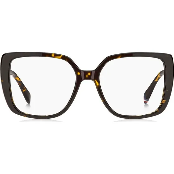 Tommy Hilfiger TH 2348 Lunettes de Vue Femme Papillon Havane