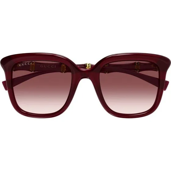 Gucci GG2058S Lunettes de Soleil Carrées Rouges pour Femme