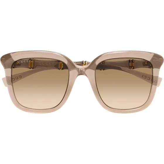 Gucci GG2058S Lunettes de Soleil Carrées Marron pour Femme