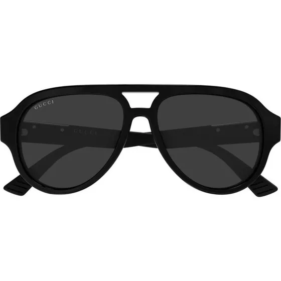 Gucci GG2088S Lunettes de Soleil Pilote Homme Noir et Gris