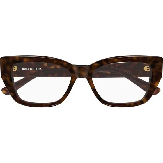 Balenciaga BB0483O Lunettes de Vue Carrées Havana