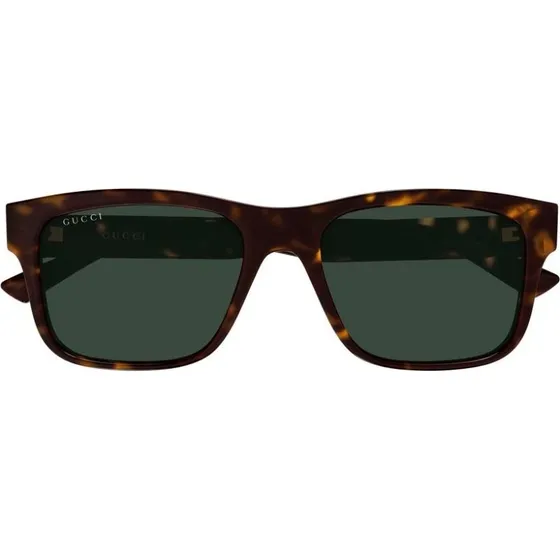 Gucci GG2085S Lunettes de Soleil Homme Carrées Havana Vert