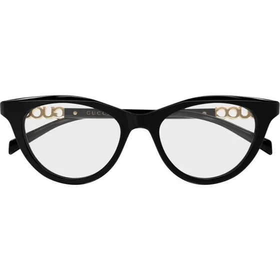 Gucci GG2034O Lunettes de Vue Femme Œil-de-Chat Noires