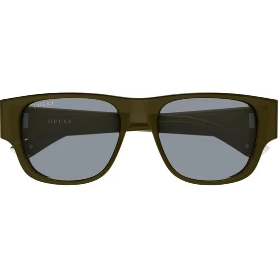 Gucci GG2075S Lunettes de Soleil Homme Carrées Vert et Gris 54mm