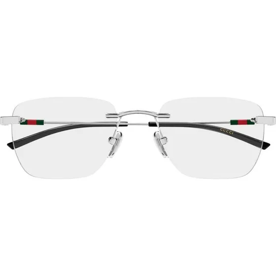 Gucci GG2099O Lunettes de Vue Homme Carrées Argentées