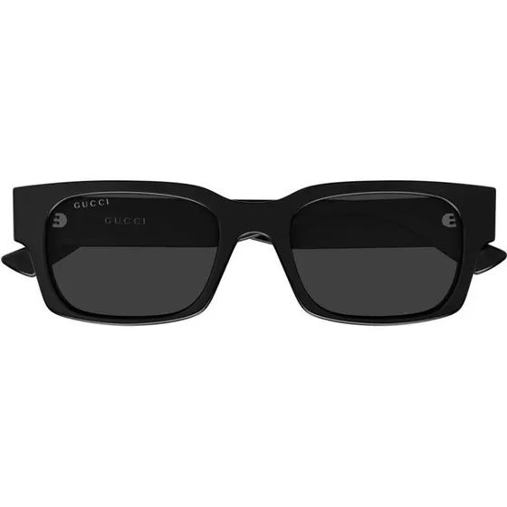 Gucci GG2084S Lunettes de Soleil Homme Carrées Noires et Grises