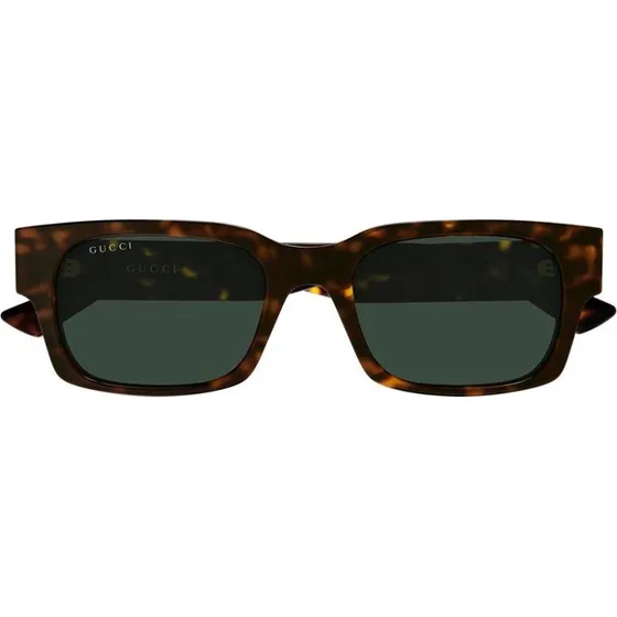 Gucci GG2084S-002 Lunettes de Soleil Homme - Havana et Verres Verts
