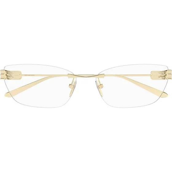 Balenciaga BB0490O Lunettes de Vue Oeil de Chat Dorées