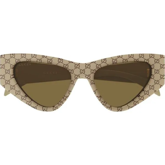 Gucci GG2019S Lunettes de Soleil Œil de Chat Marron 53mm