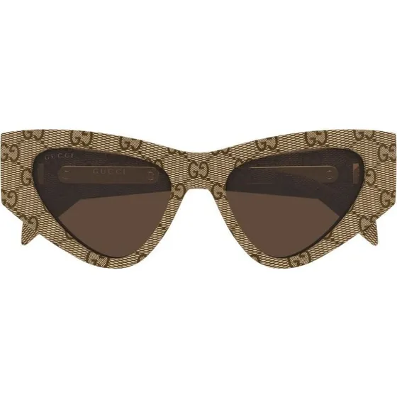 Gucci GG2019S Lunettes de Soleil Oeil de Chat Marron 53mm