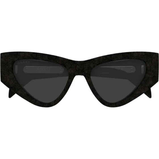Gucci GG2019S Lunettes de Soleil Oeil de Chat Noires et Grises