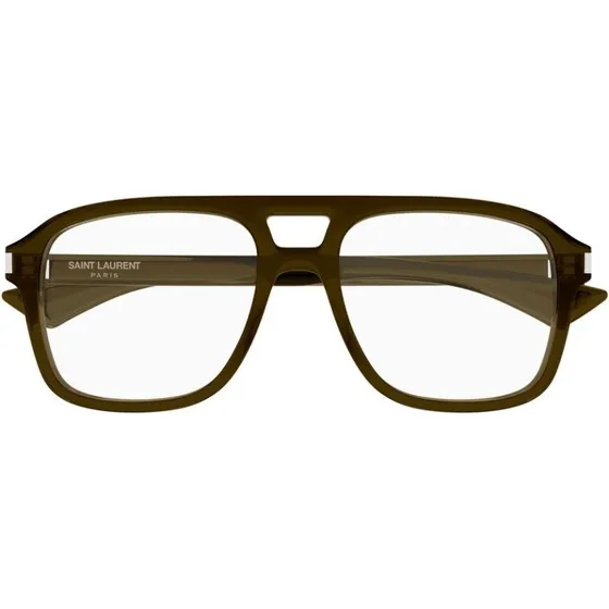 Saint Laurent SL 881 OPT Lunettes de Vue Homme Marron Carrées