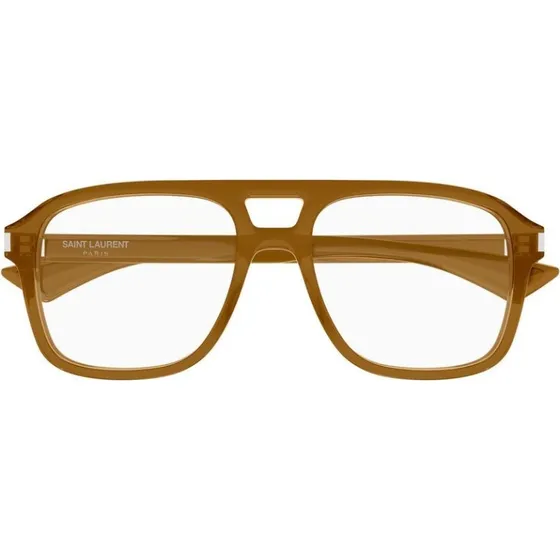 Saint Laurent SL 881 OPT Lunettes de Vue Homme Marron Carré