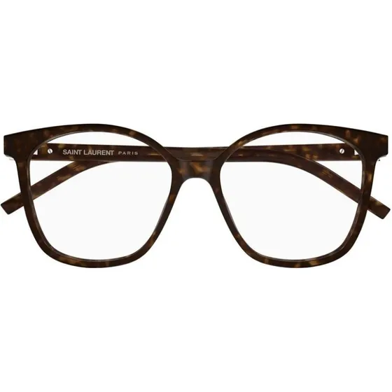 Saint Laurent SL M162 : Lunettes de vue rondes en acétate Havana