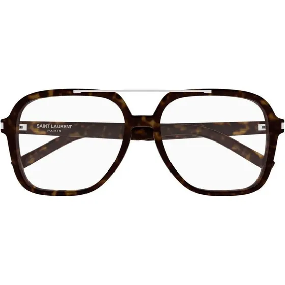 Saint Laurent SL 545 OPT Lunettes de Vue Femme Carrées Havane