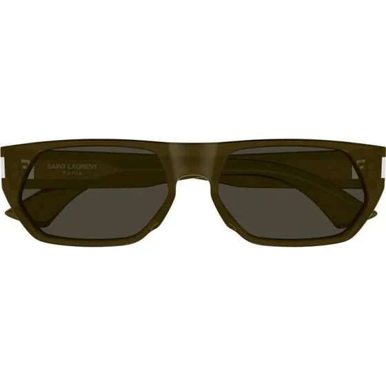 Saint Laurent SL 898 Lunettes de Soleil Homme Carrées Marron/Gris