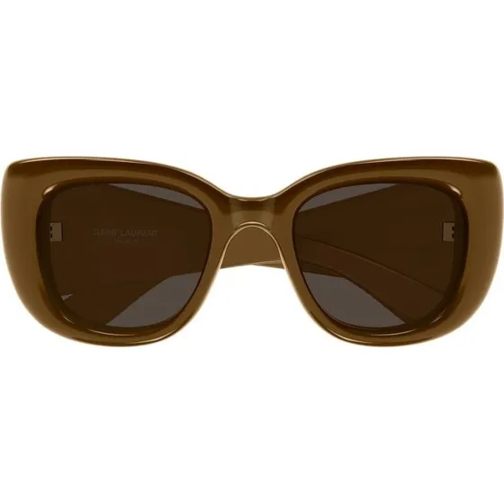 Saint Laurent SL 903 Howl Lunettes de Soleil Cat Eye Marron 55mm