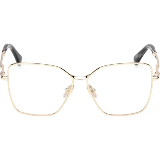 Max Mara MM5187 Lunettes de Vue Carrées en Métal Doré