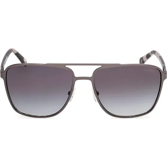 Guess GU00210 Lunettes de Soleil Pilote Ruthénium et Verres Gris
