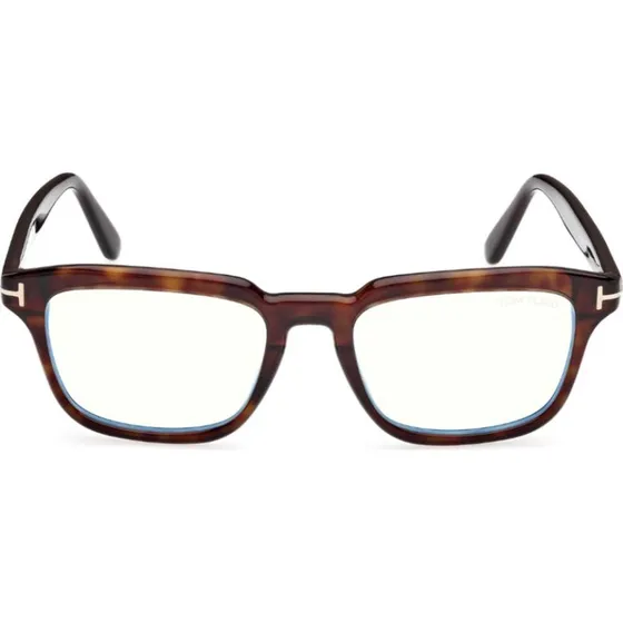 TOM FORD Homme FT6032-B 052 Lunettes Optiques Carrées en Acétate Havane
