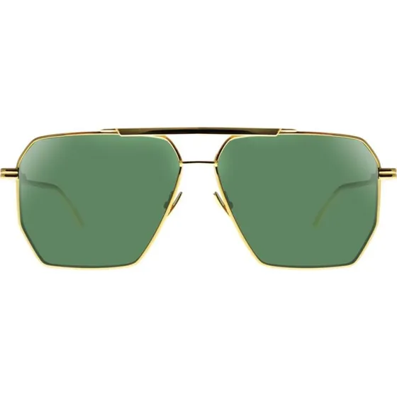 Bottega Veneta BV1012S Lunettes de Soleil Pilote Or et Vert