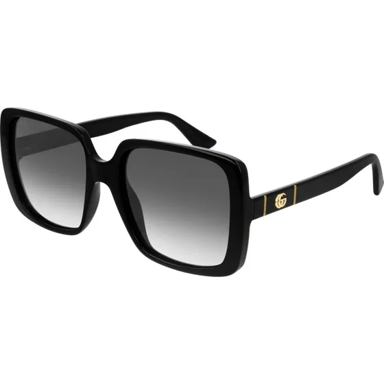 Gucci GG0632S 001 Lunettes de Soleil Carrées Surtimensionnées Noires