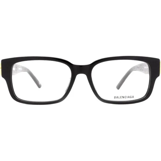 Balenciaga BB0105O Lunettes de Vue Géométriques Noires pour Femme