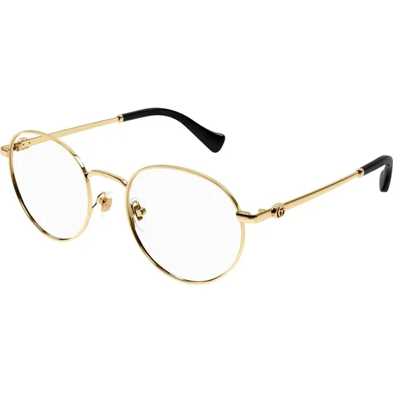 Gucci GG1594O Lunettes de Vue Rondes en Métal Or pour Femme