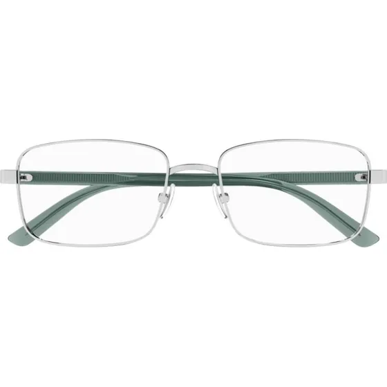 Gucci GG1586O Lunettes de Vue Homme Carrées Bleu Argenté