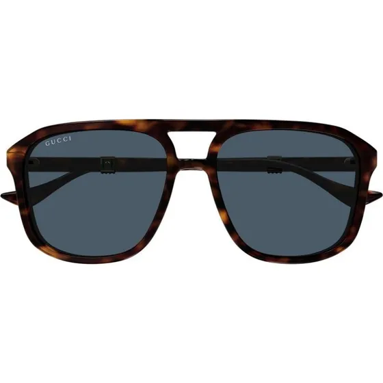 Gucci GG1494S Lunettes de Soleil Pilote Homme - Doré et Havane
